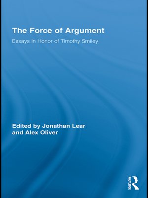 cover image of The Force of Argument